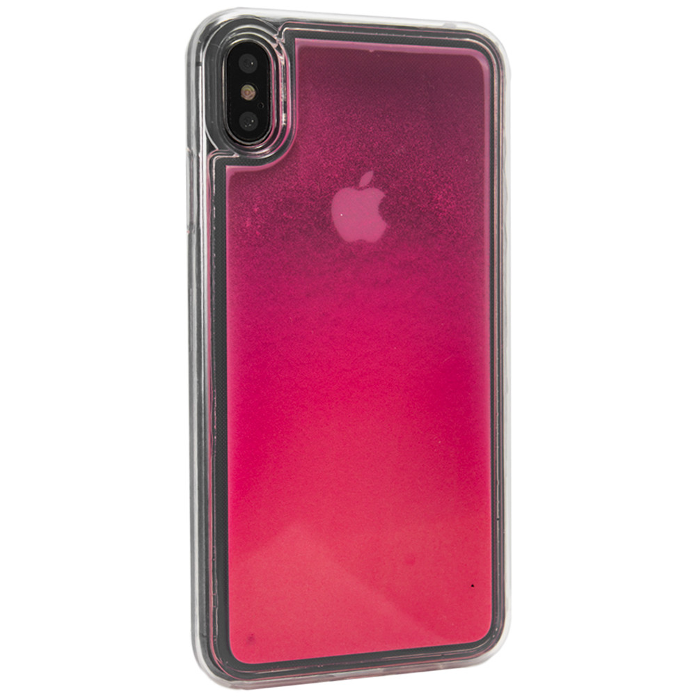 Liquid Glow Night Sand TPU Case  iPhone Xs — Pink