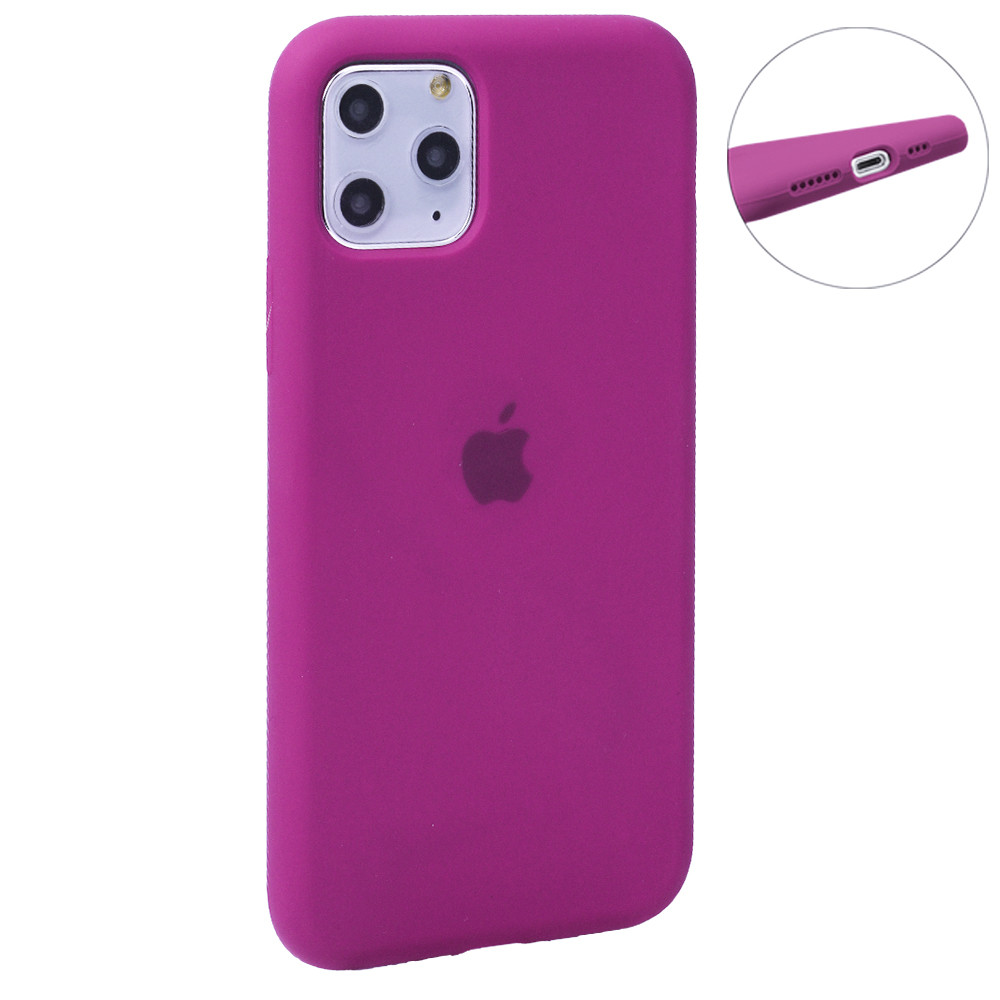 Original Silicone Case Full Size iPhone 12 Pro Max 6.7" — Rock Gray (10)