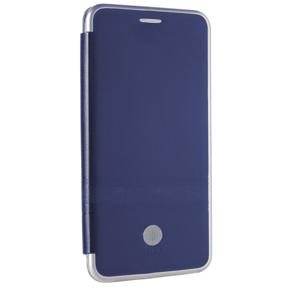 Leather Book Case — Xiaomi Mi A2 iMax L — Blue