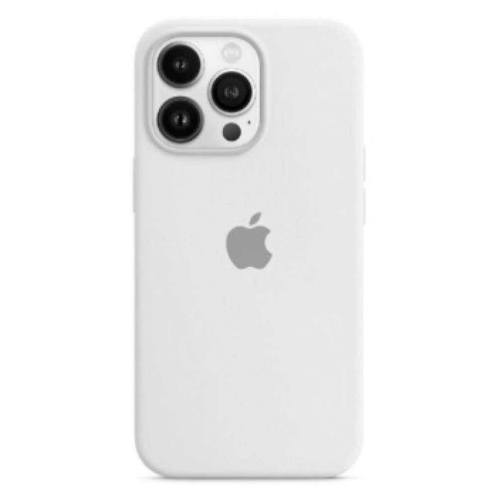 Original Silicone Case Full Size iPhone 15 Pro — White (9)