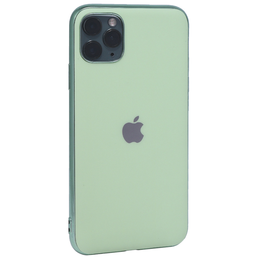 Matte Silcone Case iPhone 11 Pro Max — Light Green