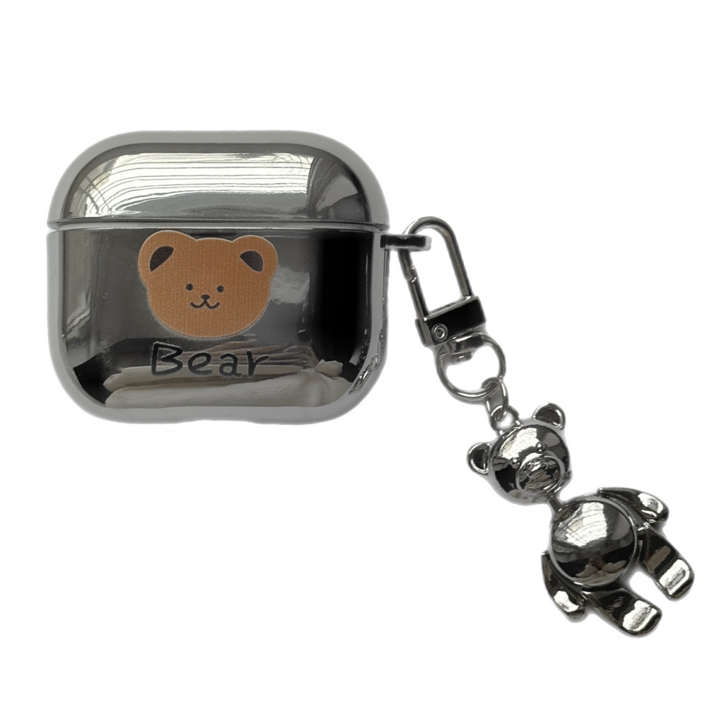 Airpods Pro Case Shine Print With keychain — BEAR