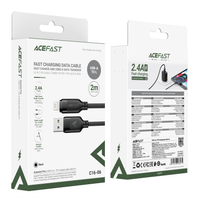 Купить Кабель Lightning 2.4A (1m) Acefast C16-06 Ц-000083770 - KMT5