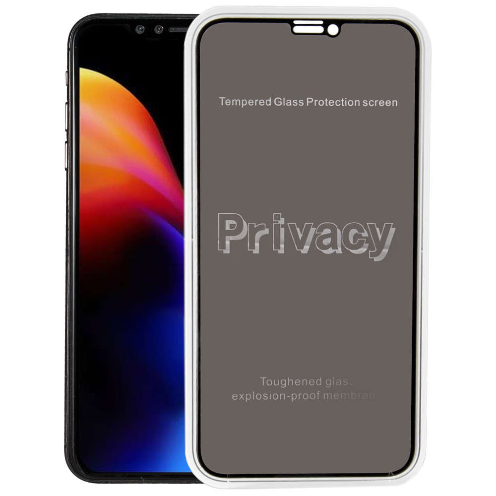 Захисне скло Privacy 3D — iPhone 12 : 12 Pro  Black