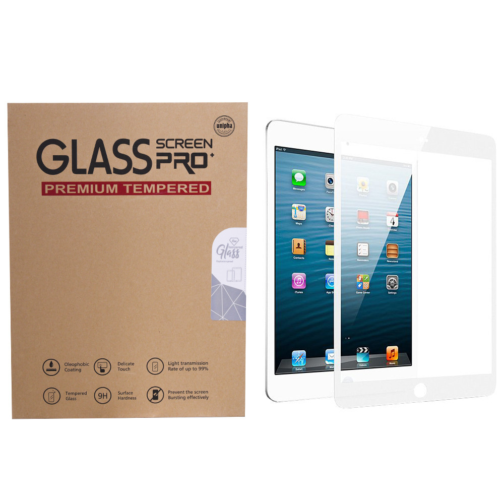 Захисне скло 10D — iPad Mini 1 , 2 , 3 White