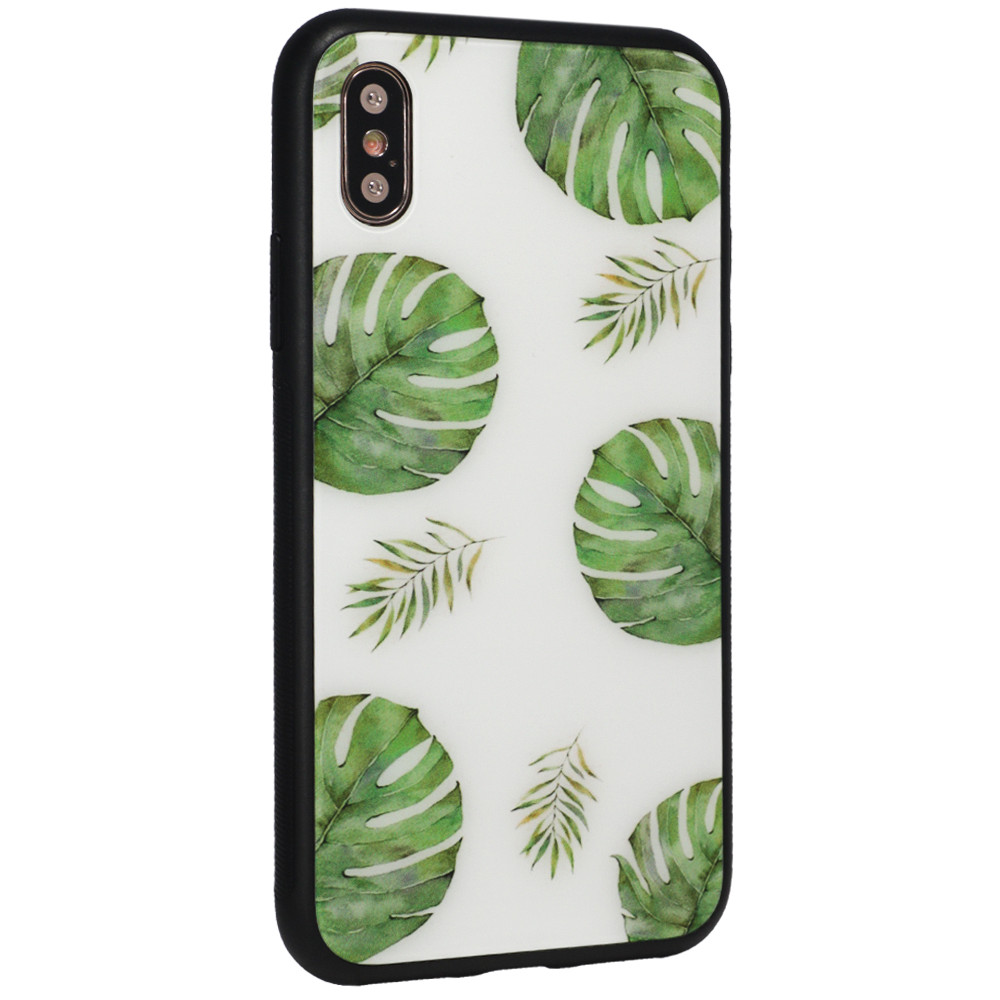 Glass with print TPU Case iPhone 7 — Fern