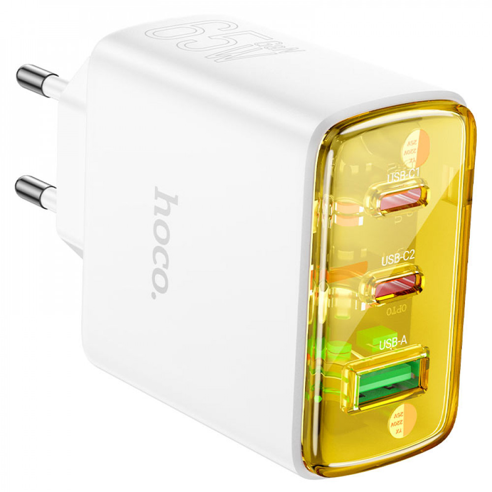 Home Charger | 65W | GaN | QC 3.0 — Hoco CS44A  — White