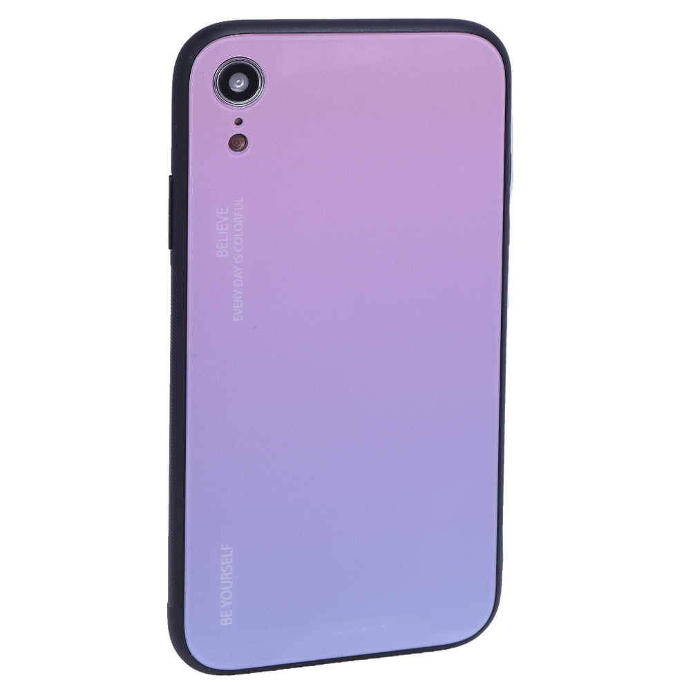 Gradient Glass Case iPhone Xr — Powder