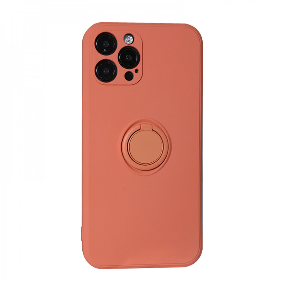 Ring Silicone Case iPhone 12 Pro Max 6.7" — Peach