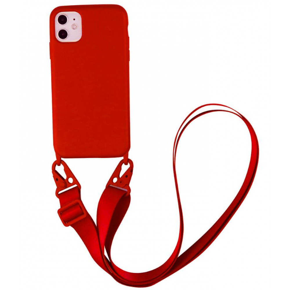 Cord Silicone Case iPhone 13 Pro Max 6.7" — Red