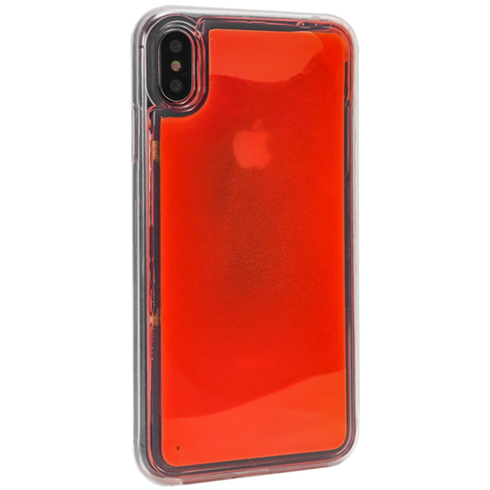 Liquid Glow Night Sand TPU Case  iPhone Xs — Orange