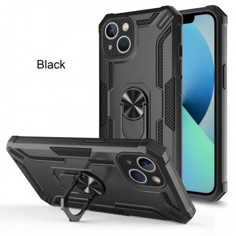 Ring Full Protect Case Samsung A12 — Black