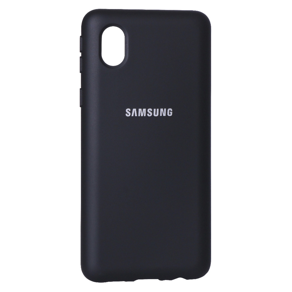Original Silicone Cover Case — Samsung A01 Core — Black