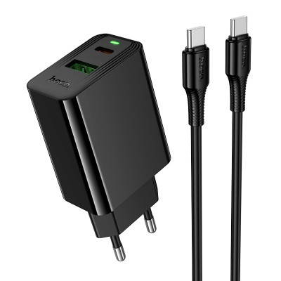 Home Charger 30W PD QC3.0 C to C Cable (1m) Hoco CS95A