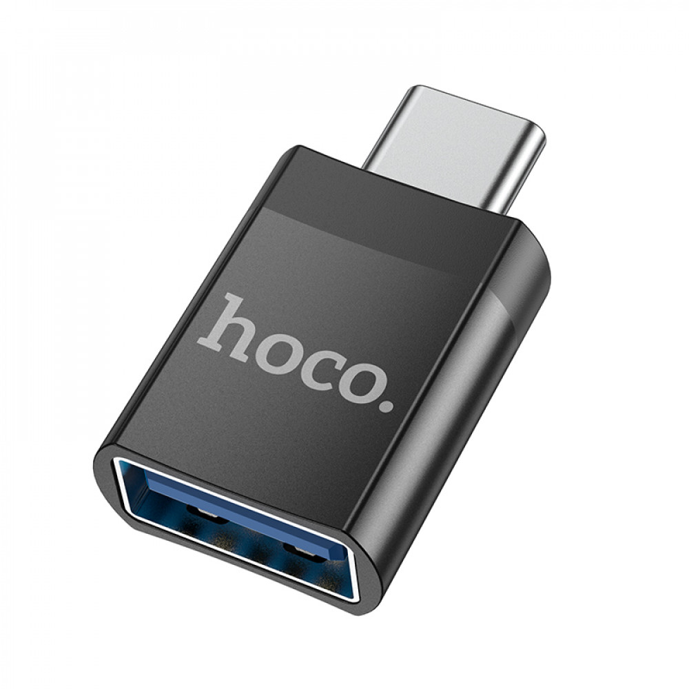 Adapter OTG USB C To USB Hoco UA17 — Black