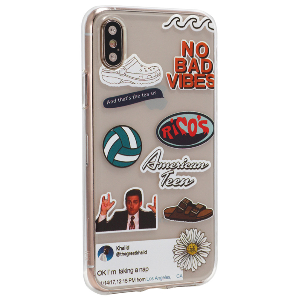 Stickers Series TPU Case iPhone XS Max — Design 1