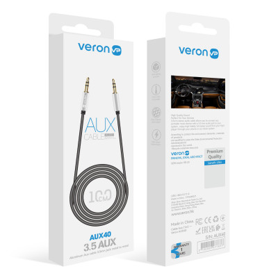 Купить Cable Aux (1m) &mdash; Veron AUX40 Ц-000078744 - KMT5