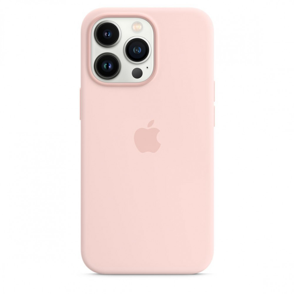 Silicone Case with MagSafe iPhone 14 Plus — Chalk Pink