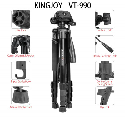 Купить Tripod Stand Multifunctional (1.70m) &frac14; | KingJoy VT-990S Ц-000079727 - KMT5