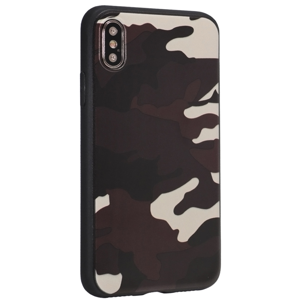 Camouflage TPU Case iPhone Xs MAX — Brown