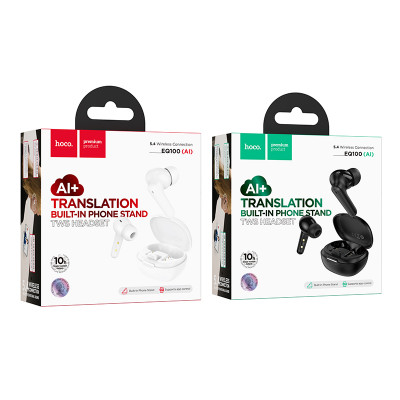 Купить Bluetooth гарнітура TWS Hoco EQ100 &mdash; Black Ц-000083228 - KMT5