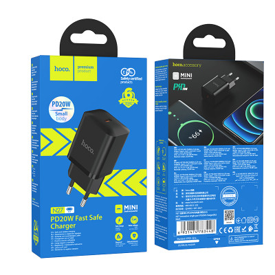 Купить Home Charger 20W PD3.0 Hoco N27 &mdash; Black Ц-000078176 - KMT5