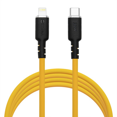 Silicone Cable USB C to Lightning 27W PD (2m) Veron CL072 Yellow