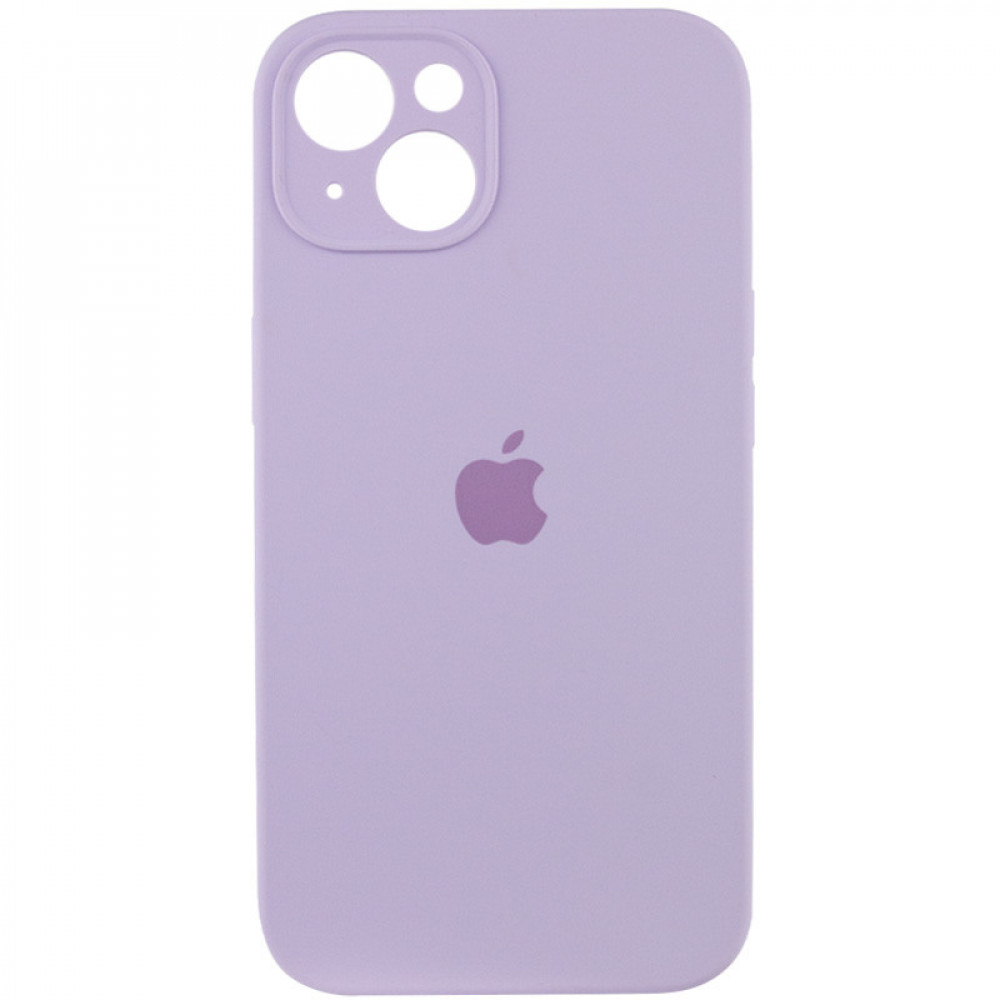 §Original Silicone Case with protective camera — iPhone 13 — Light Purple (41)