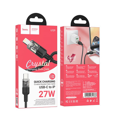 Купить Кабель USB C to Lightning 27W PD (1m) &mdash; Hoco U129 Ц-000080575 - KMT5