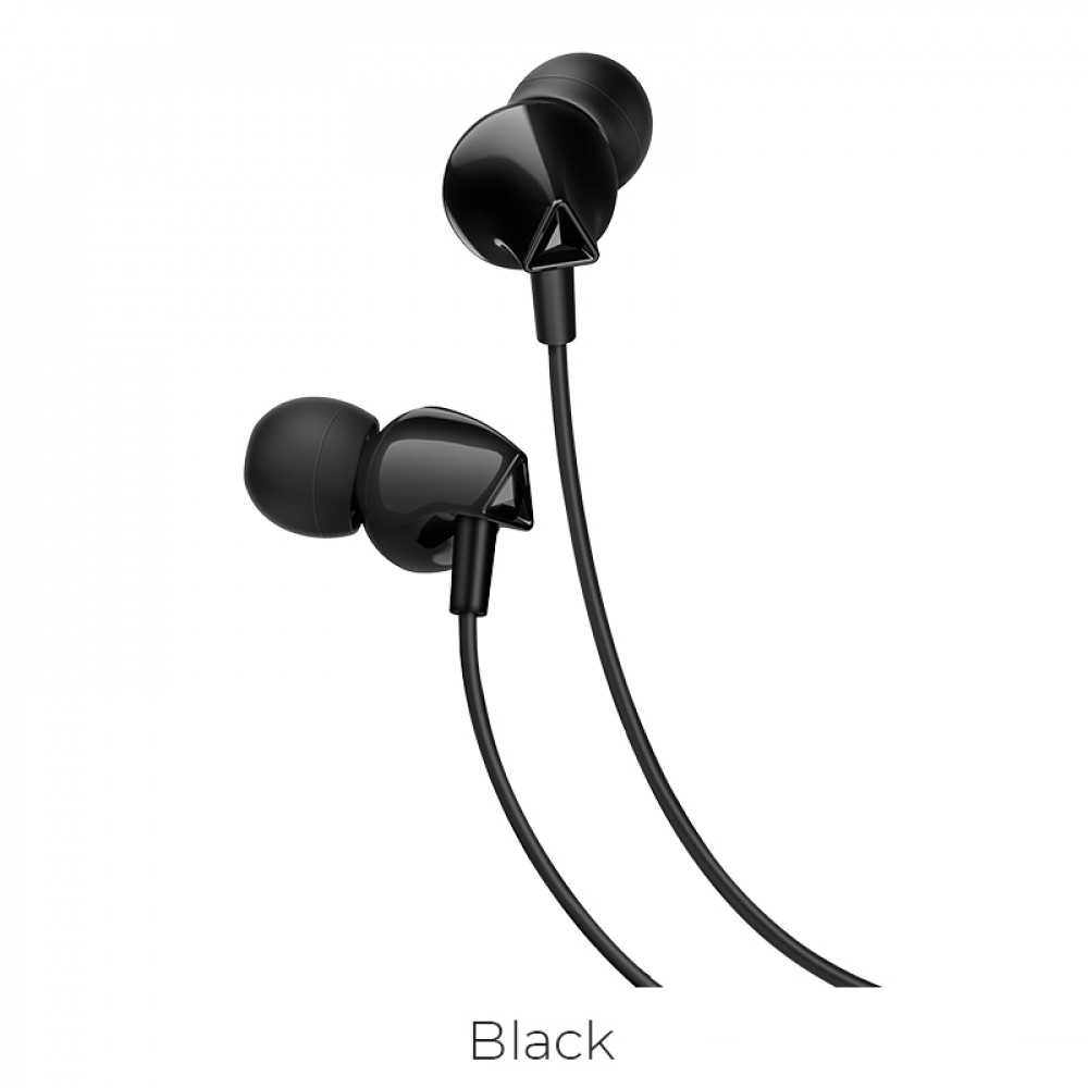 Навушники з мікрофоном 3.5mm  Hoco M60 Perfect sound universal — Black