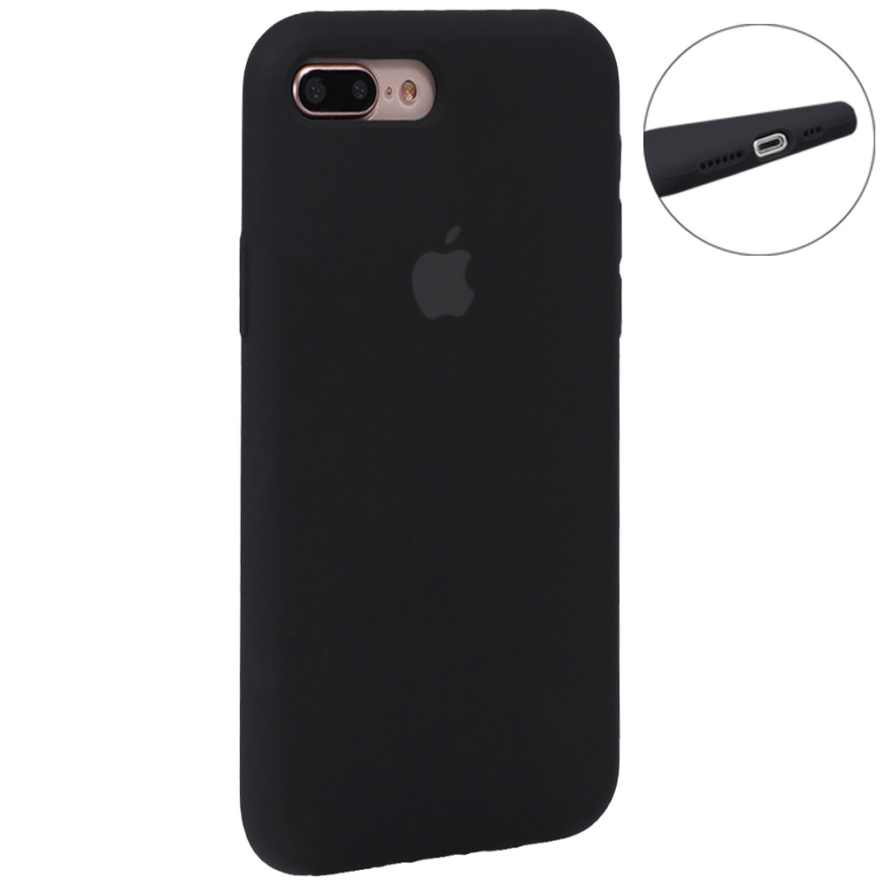 Original Silicone Case Full Size iPhone 7 Plus ; 8 Plus — Black (18)