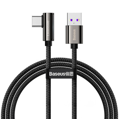 Кабель USB C 66W (1m) — Baseus (CATCS-B01) Legend Series Elbow Black
