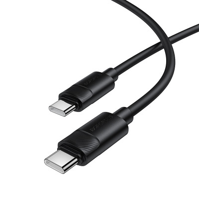 Кабель USB C to C 60W (1m) Borofone BX123 &mdash; Black