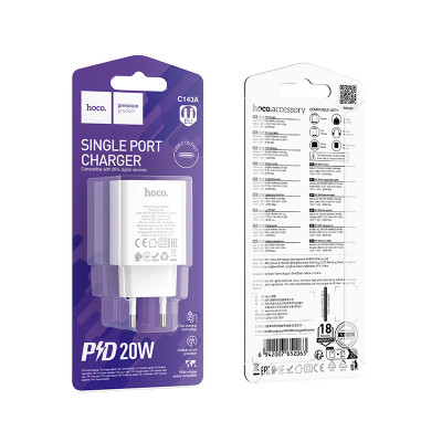 Купить Home Charger | 20W | PD3.0 &mdash; Hoco C143A Ц-000081232 - KMT5