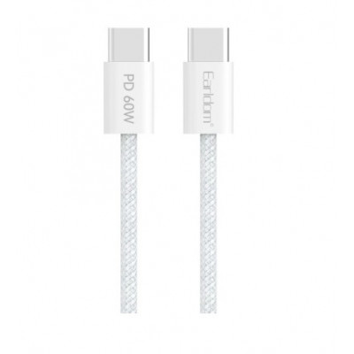 Cable USB C to C 60W (1m) Earldom EC-190C-C White