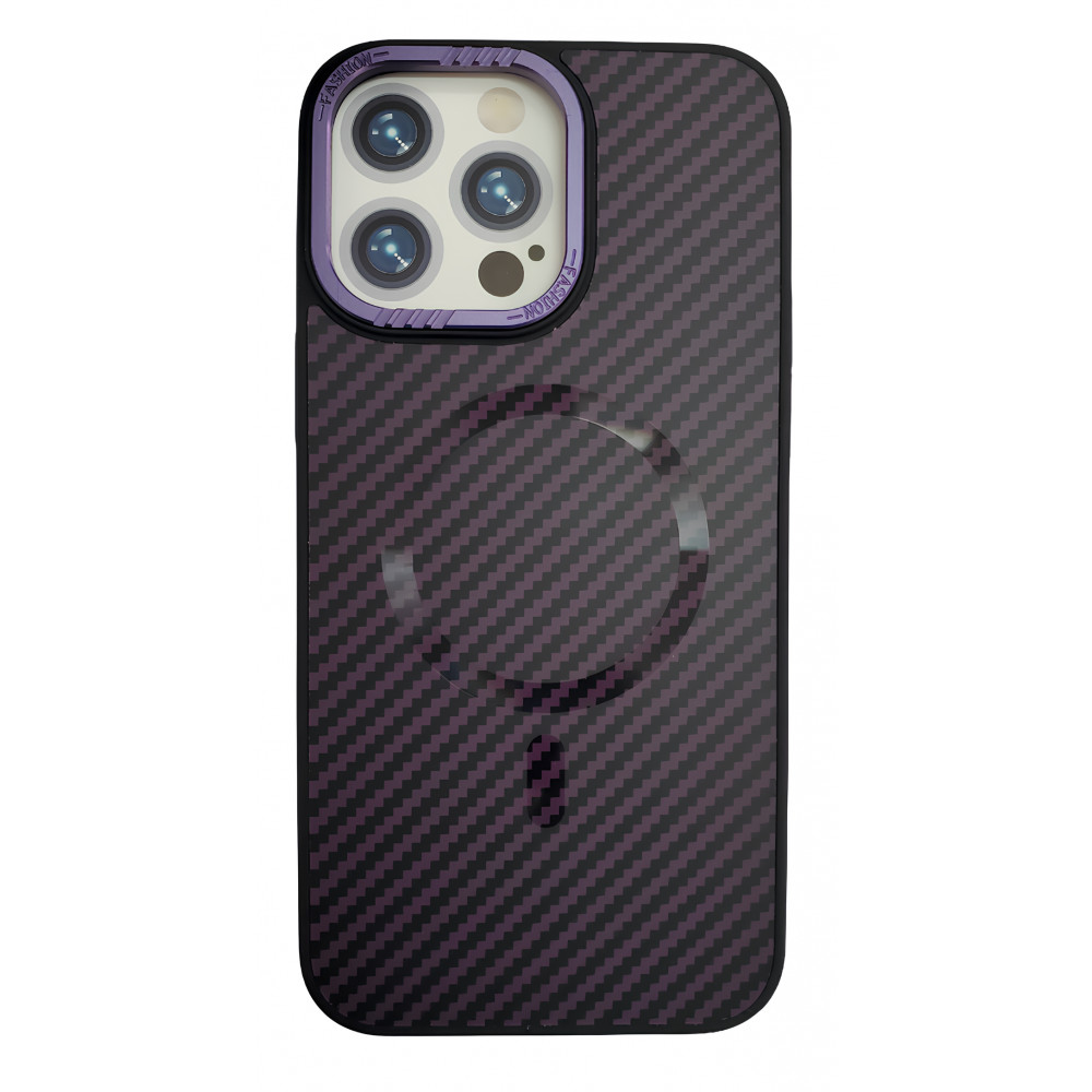 Carbon Armor Case With Magsafe — iPhone 15  — Purple
