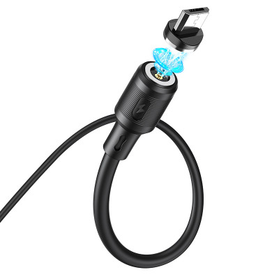 Кабель Micro 2.4A (1m) &mdash; Hoco X52 Magnetic &mdash; Black