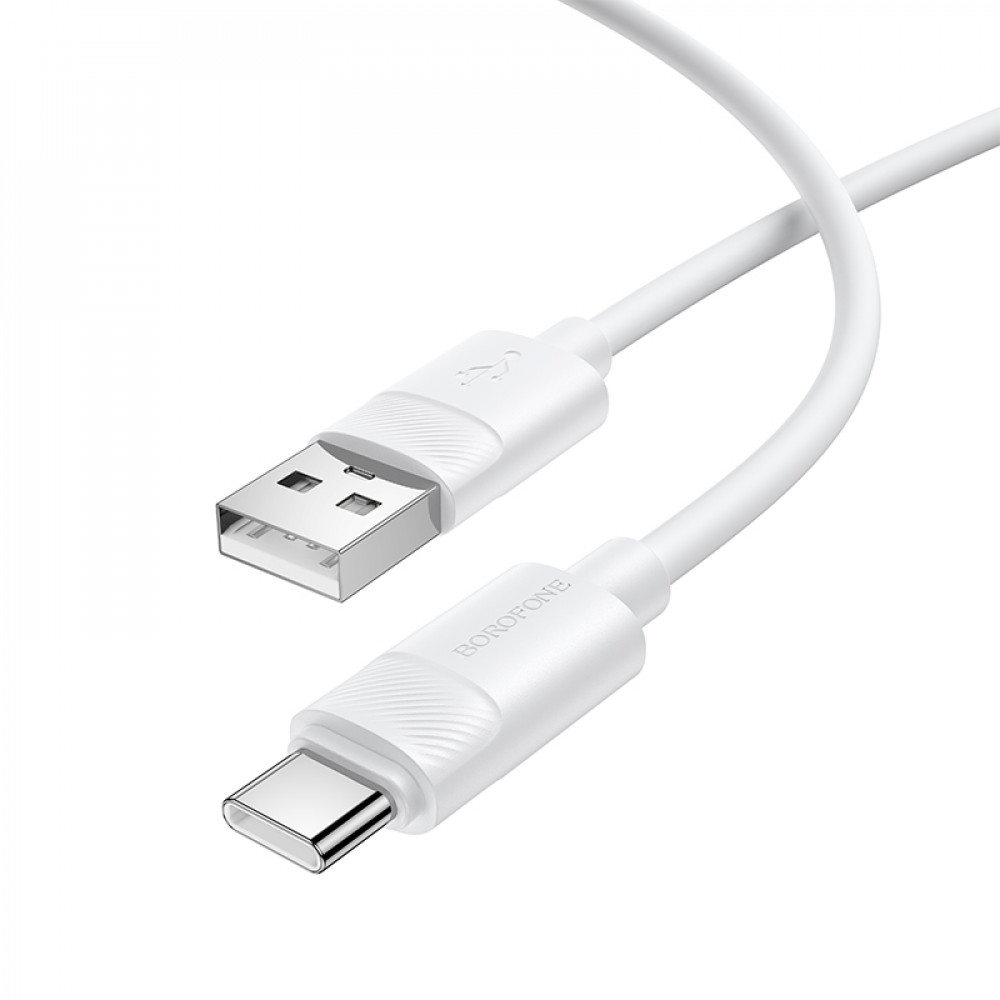 Кабель USB C 3A (1m) Borofone BX123 &mdash; White