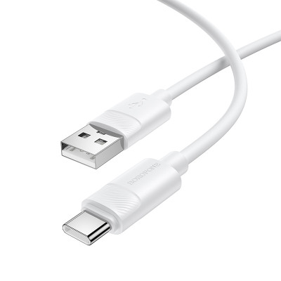 Кабель USB C 3A (1m) Borofone BX123 &mdash; White