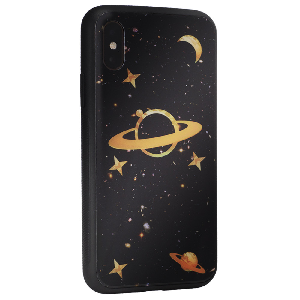 Glass with print TPU Case iPhone 7 Plus ; 8 Plus — Space X