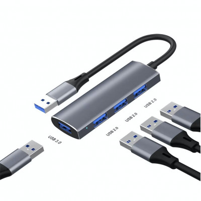 USB HUB : USB 3.0 To 4 USB 4 PORT HUB 3.0