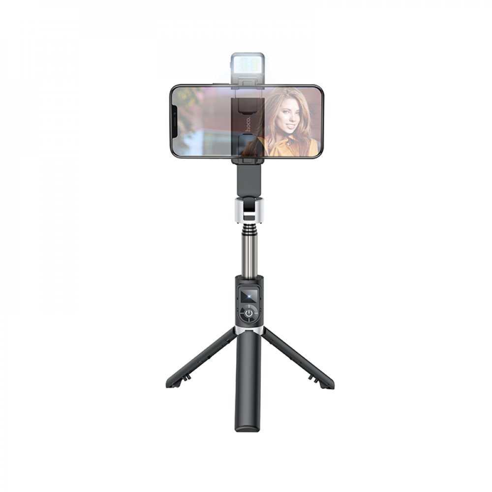 Live Broadcast Holder — Hoco K16 aluminum alloy fill light live broadcast holder — black