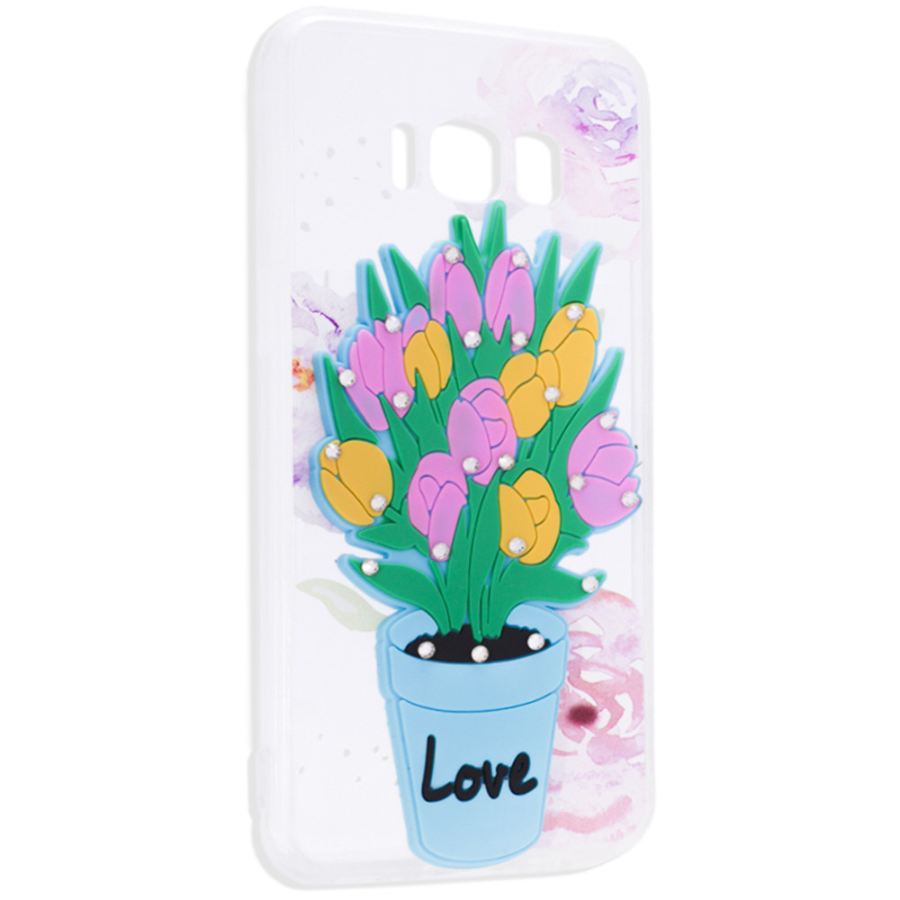 Flowers Diamonds TPU Case Samsung S7 Edge(G935)