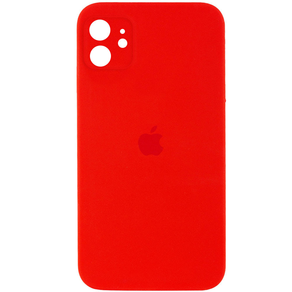 Original Silicone Case with protective camera iPhone 11 — Red (14)