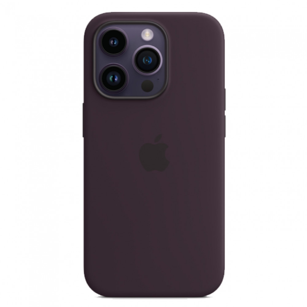 Silicone Case with MagSafe iPhone 14 Pro — Elderberry