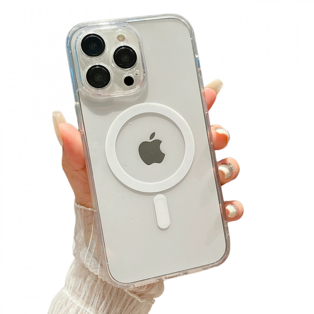 Clear Magnetic TPU+PC Case iPhone 11 — Transparent