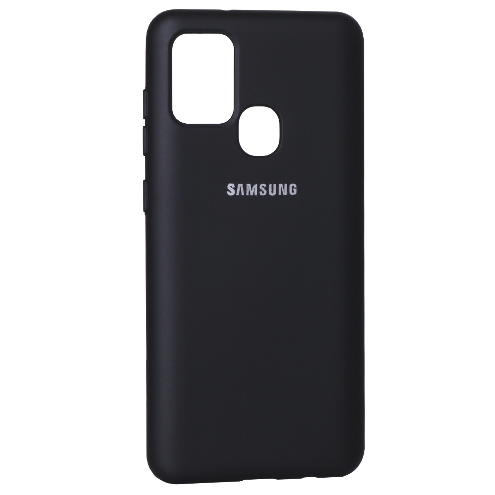 Original Silicone Cover Case Samsung A21S (A217) — Black