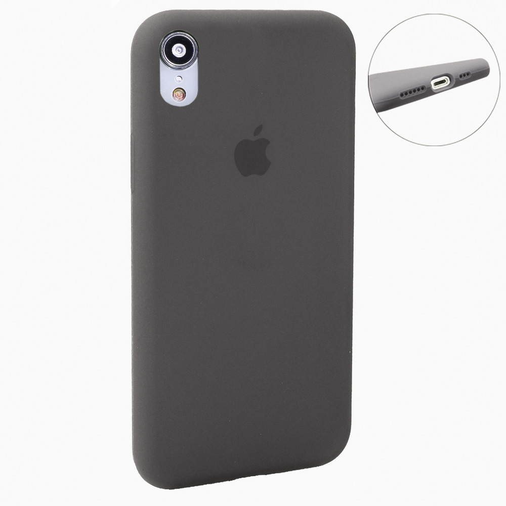 Original Silicone Case Full Size iPhone Xr — Cocoa (22)