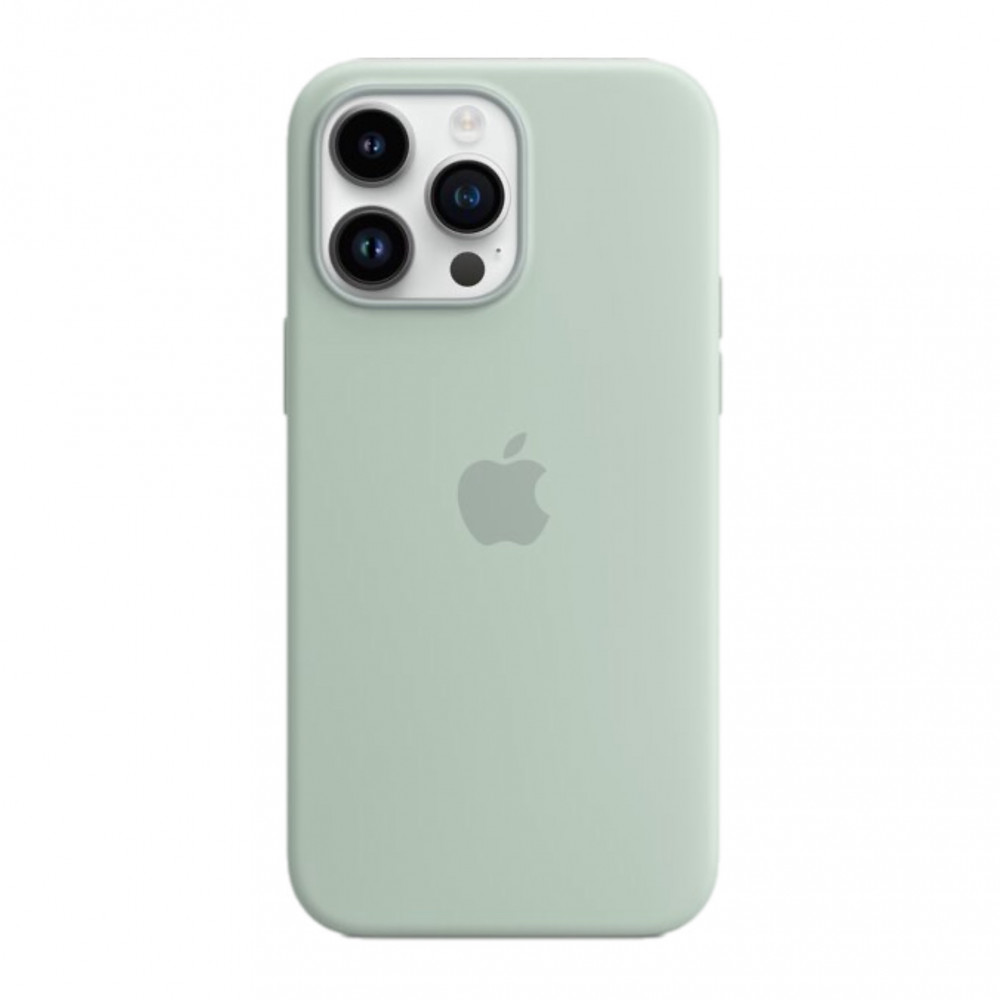 Original Silicone Case Full Size iPhone 15 Pro Max — Turquoise (44)