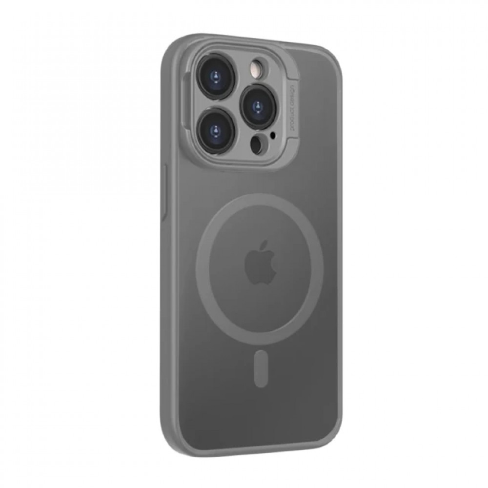 Rock Guard Foldable Series TPU Case with Magsafe iPhone 15 — Titanium Grey